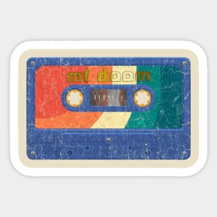 Cassete vintage mf doom Sticker